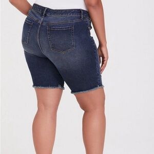 Torrid Indigo Denim Bermuda Shorts